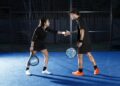 Woman and man rejoice during a padel match (Ph: Emanuela D'Ambrosi)