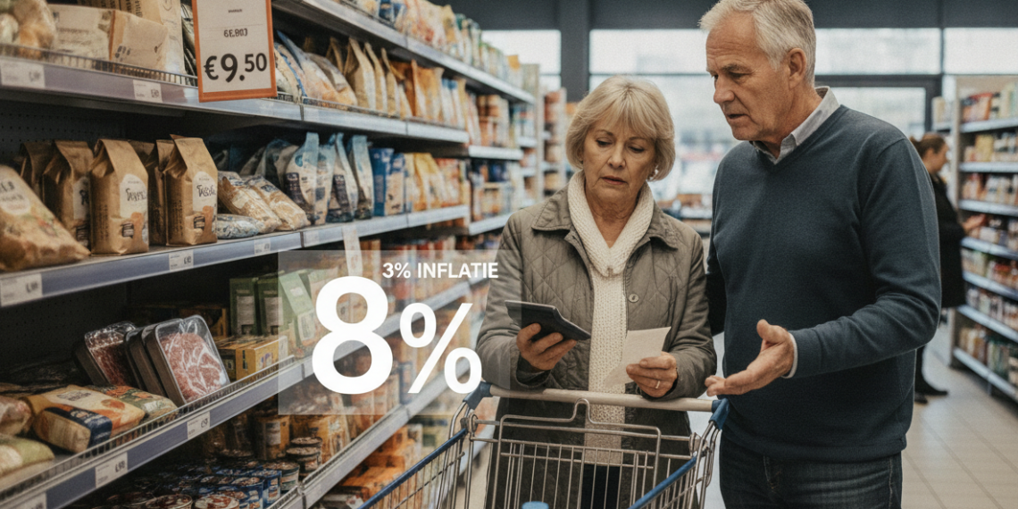 Waarom inflatie van 3% voor veel mensen als 8% voelt